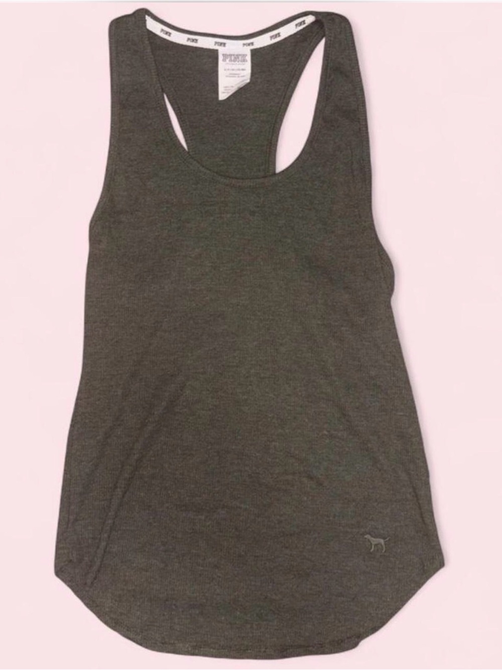 Victoria's Secret Charcoal Gray Racerback Tank Top